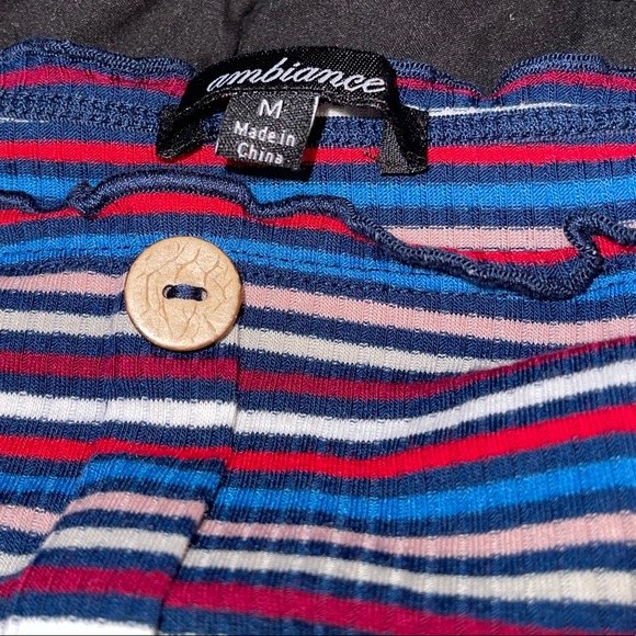 Rainbow Off The Shoulders Crop Top - Picture 4 of 4